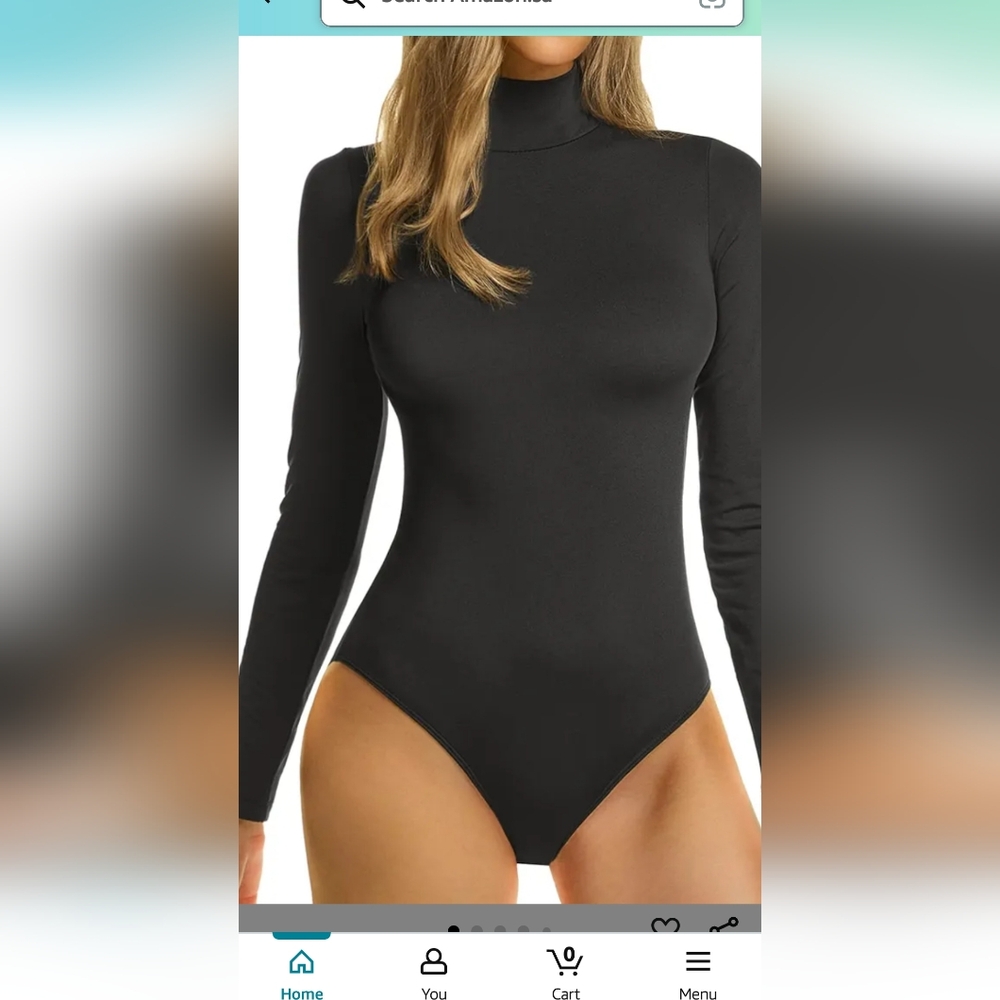 Black Long Sleeve Bodysuit